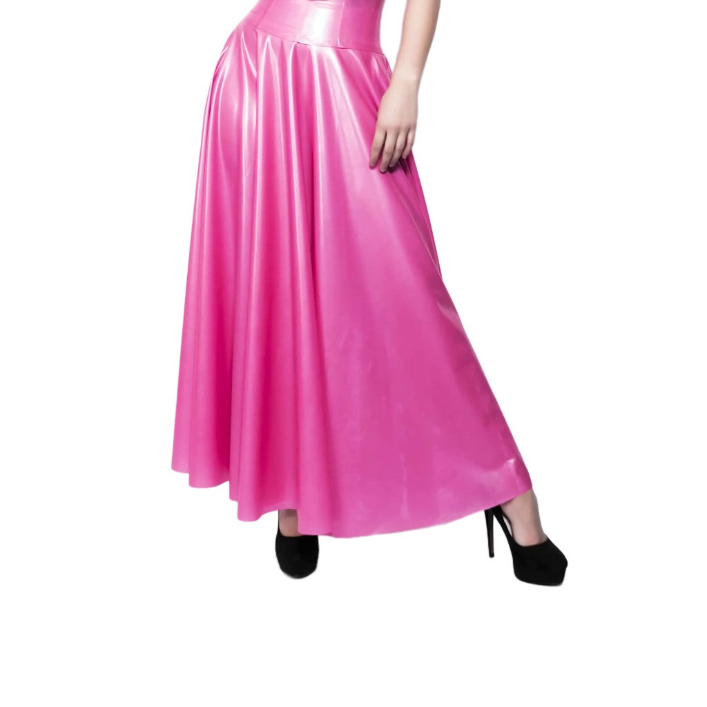 Chlorinated Latex Long Circle Skirt