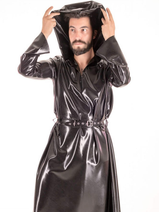 Chlorinated Latex Hooded Dress