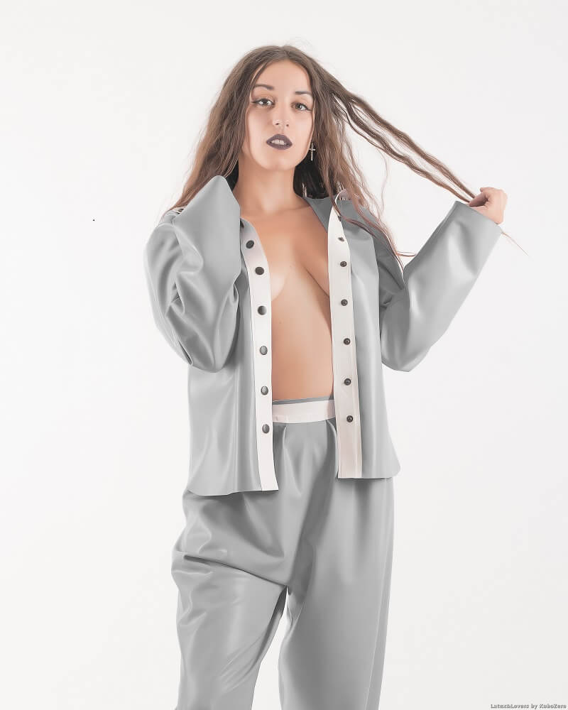 Chlorinated Latex Rubber Tracksuit /Pyjamas