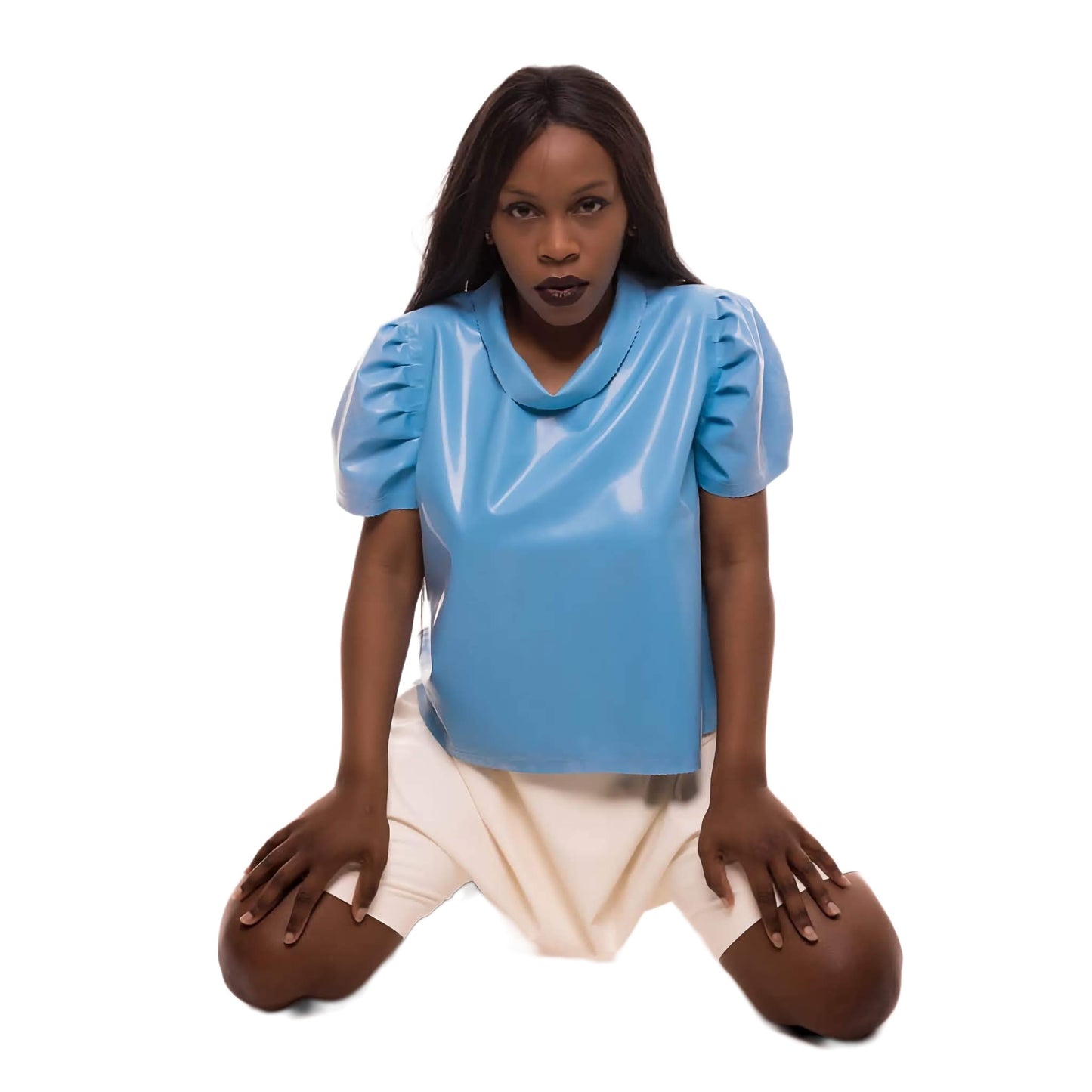 Chlorinated Latex Rubber Fifi's Top/ Blouse