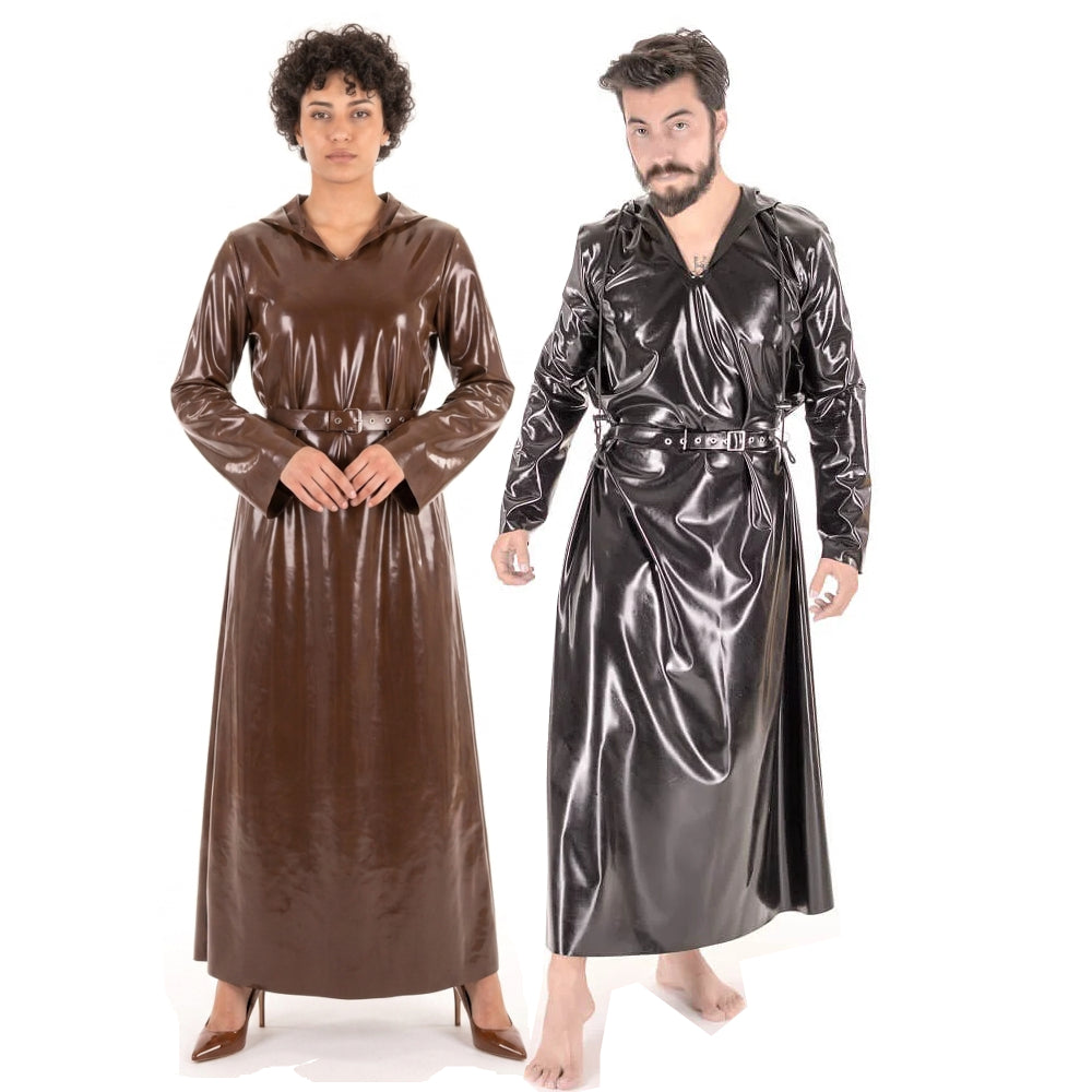 Chlorinated Latex Hooded Dress