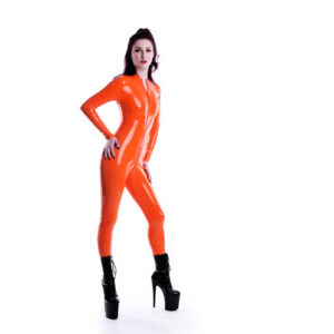 Chlorinated Latex Rubber Catsuit Ada