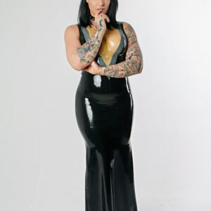 Chlorinated Latex Long Dress - Beatrice