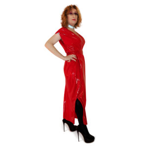 Chlorinated Latex Maxi Dress